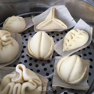 “面食”寿桃的做法步骤:21