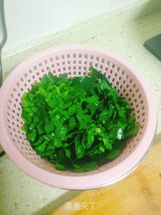鸡肉山药菠菜粥的做法步骤：9