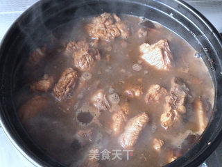 酱香排骨煲仔饭的做法步骤：7