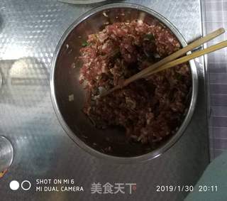 猪肉大葱大包子的做法步骤:2