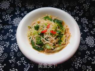 #团圆饭#金针菇拌黄瓜的做法步骤：10