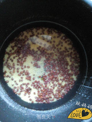 红豆小米粥的做法步骤:3