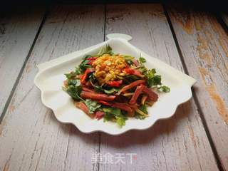 #团圆饭#香菜拌牛肉的做法步骤:9