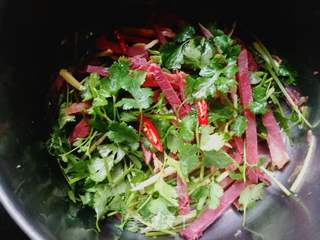 #团圆饭#香菜拌牛肉的做法步骤:6