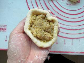 杂粮酸菜包的做法步骤:15