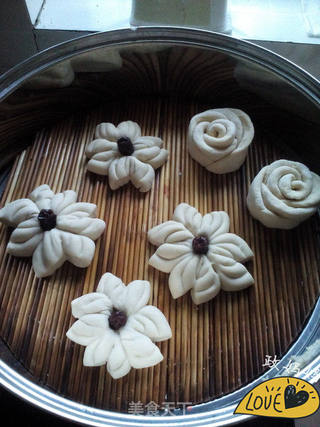 菊花馒头的做法步骤:8