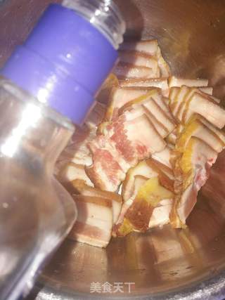 干豆角扣肉的做法步骤:8