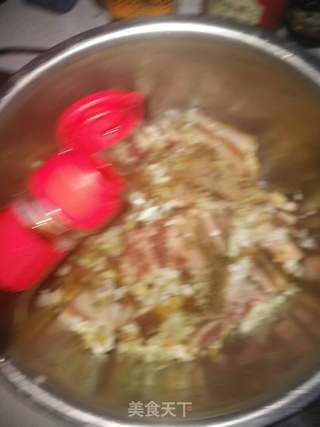 干豆角扣肉的做法步骤:12