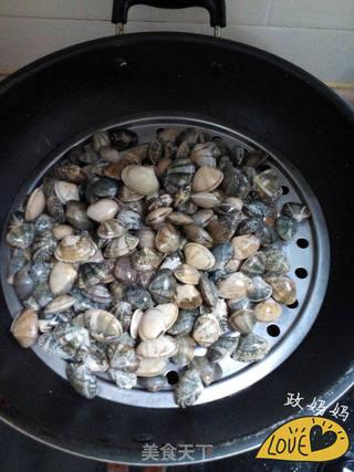 槐花蛤蜊饼的做法步骤:3