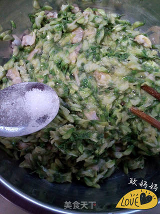 槐花蛤蜊饼的做法步骤:8