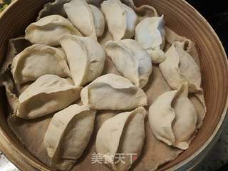 西葫芦虾仁蒸饺的做法步骤:13