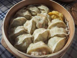 西葫芦虾仁蒸饺的做法步骤:14
