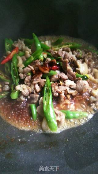 农家小炒肉盖码饭的做法步骤：6