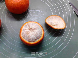 橙碗奶香蒸蛋羹的做法步骤:3