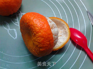 橙碗奶香蒸蛋羹的做法步骤:5