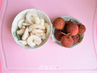 荔枝虾仁的做法步骤:2