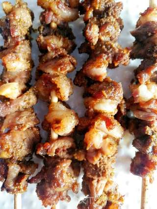 孜然羊肉串的做法步骤：3
