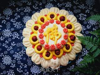 #团圆饭#二十八蒸枣花之花开见佛的做法步骤:21