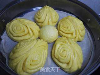 南瓜花卷的做法步骤：14