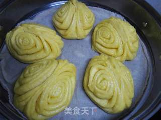 南瓜花卷的做法步骤：16