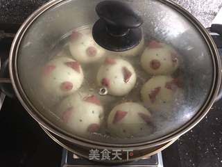 豆沙猪猪包的做法步骤:14