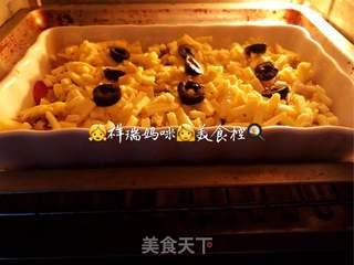 祥瑞妈咪美食控 腊月二十九奶香四溢马苏里拉焗海鲜的做法步骤:9