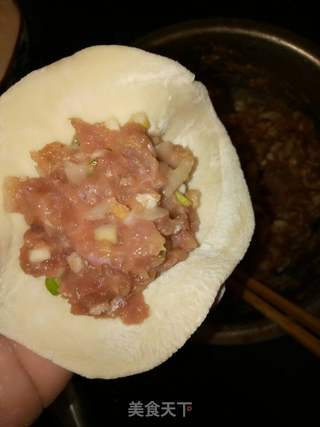 面食#猪肉大葱包的做法步骤:8