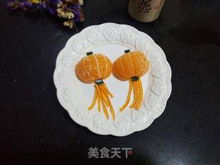 橘子小灯笼的做法步骤:3
