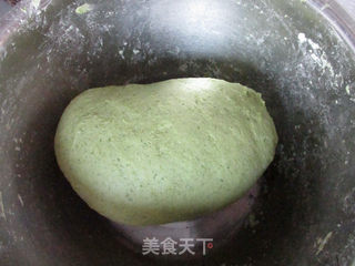 蒸荠菜春饼的做法步骤:4