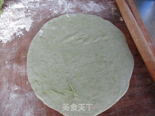 蒸荠菜春饼的做法步骤:6