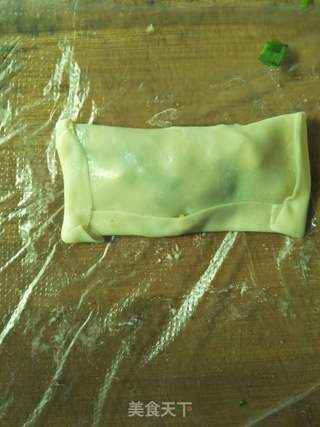 菲菜虾米春卷的做法步骤:8