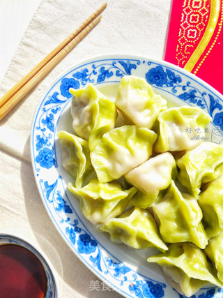 翡翠白菜饺的做法步骤:17