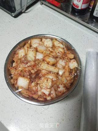 简易版辣白菜的做法步骤:4