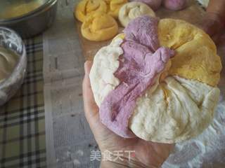 绣球馒头的做法步骤:23
