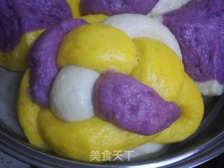 绣球馒头的做法步骤:30