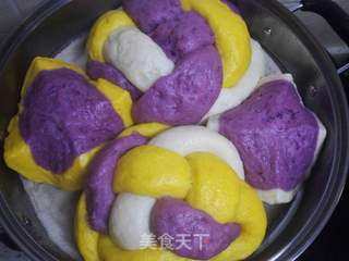 绣球馒头的做法步骤:33