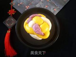 绣球馒头的做法步骤:34
