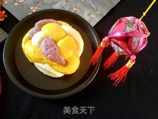 绣球馒头的做法步骤:35