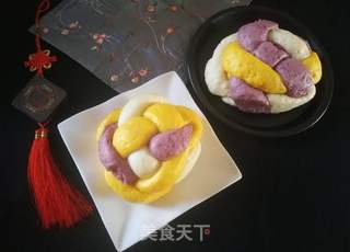 绣球馒头的做法步骤:36