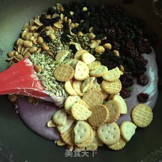 紫薯雪花酥的做法步骤:8
