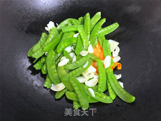 百合荷兰豆的做法步骤:6
