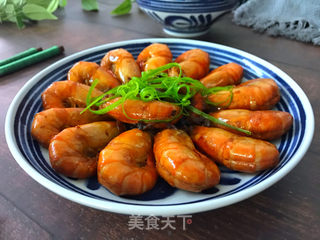 八宝酱焖虾的做法步骤:7