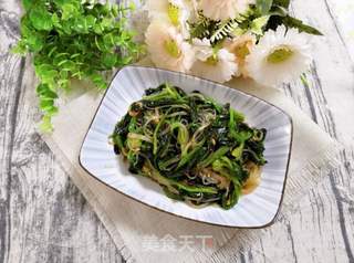 菠菜虾皮拌粉丝的做法步骤:18