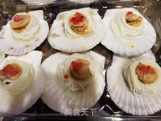 粉丝蒸扇贝的做法步骤:9