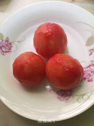 白糖拌西红柿(番茄)的做法步骤:3