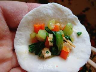 #团圆饭#胡萝卜豆干青菜素饺的做法步骤:11