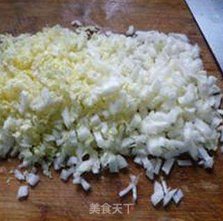 娃娃菜鸡棕菌肉馅饺子的做法步骤:7