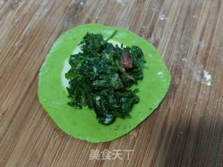 翡翠白菜饺子的做法步骤:9