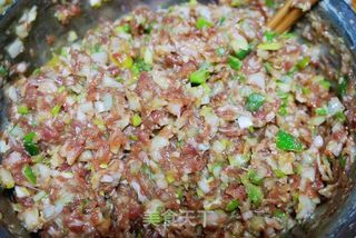 牛肉大葱馅饺子的做法步骤:4