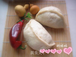 槐花蛤蜊肉包子的做法步骤:14